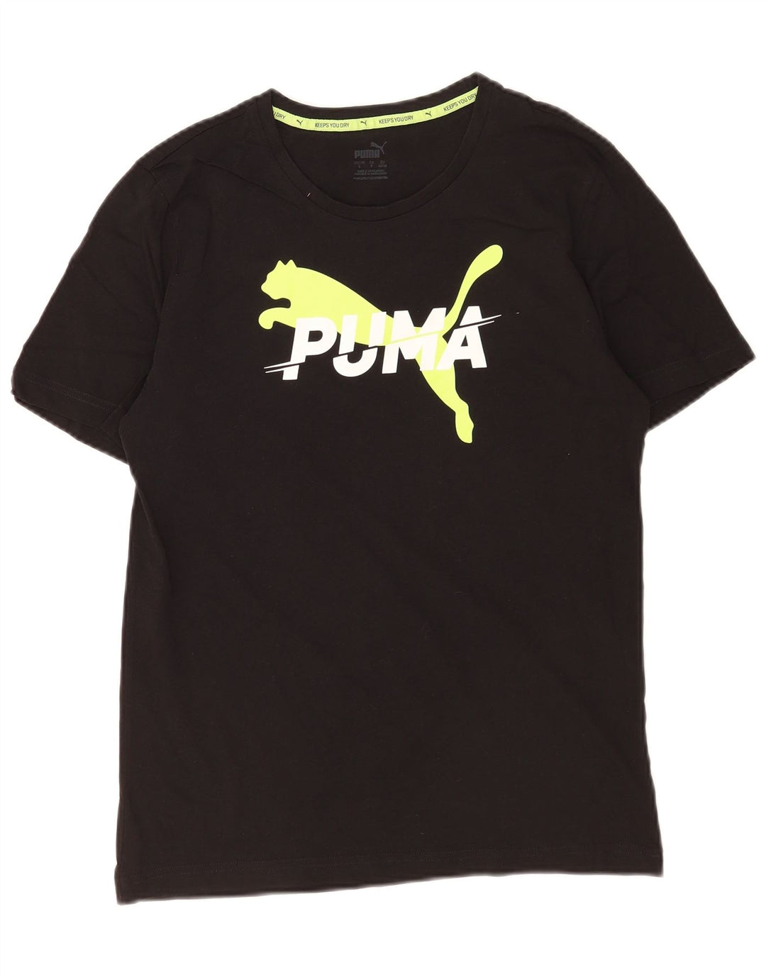 Puma Mens Graphic T-Shirt Top Small Black