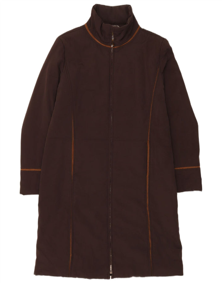 Sportmax Womens Regular Fit Padded Coat UK 14 Large Brown Polyester