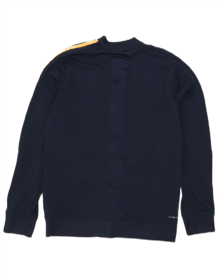 Adidas Girls Climalite Tracksuit Top Jacket 13-14 Years Navy Blue Polyester