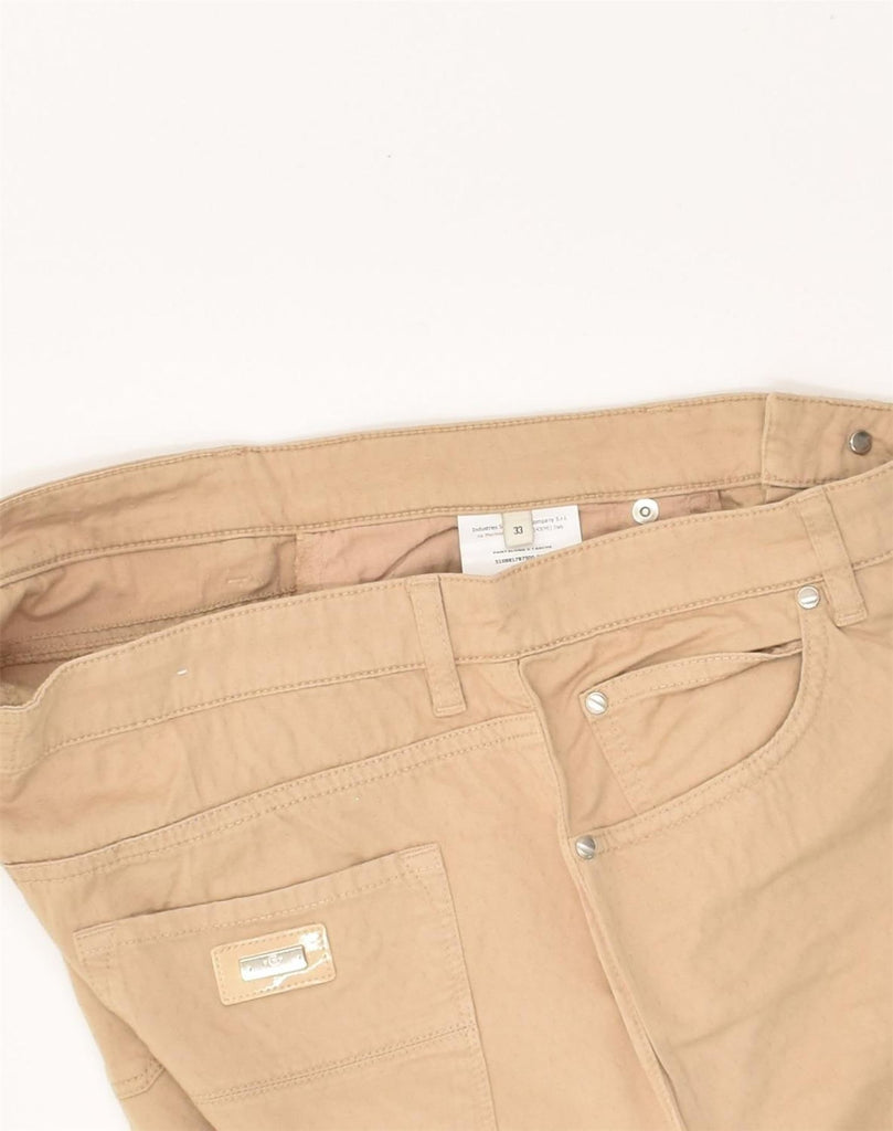 CERRUTI 1881 Mens Slim Casual Trousers W33 L27  Beige Cotton | Vintage Cerruti 1881 | Thrift | Second-Hand Cerruti 1881 | Used Clothing | Messina Hembry 