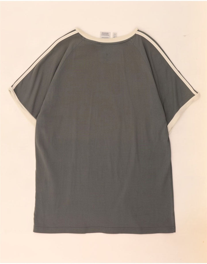 Adidas Mens T-Shirt Top Large Grey