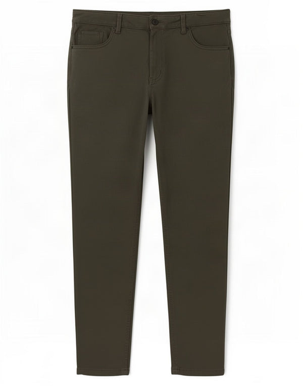 Marks & Spencer Womens Straight Casual Trousers UK 18 XL W36 L28 Green
