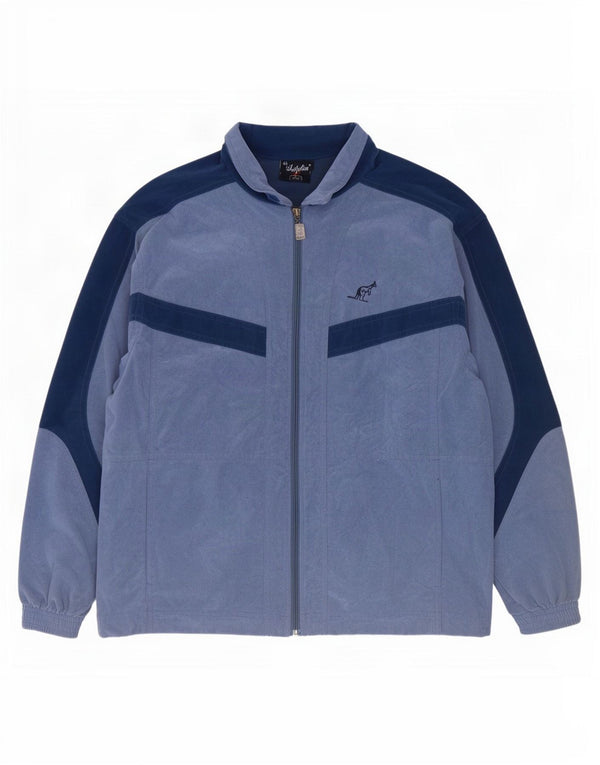 AUSTRALIAN L'ALPINA Mens Tracksuit Top Jacket UK 46 XL Blue Colourblock