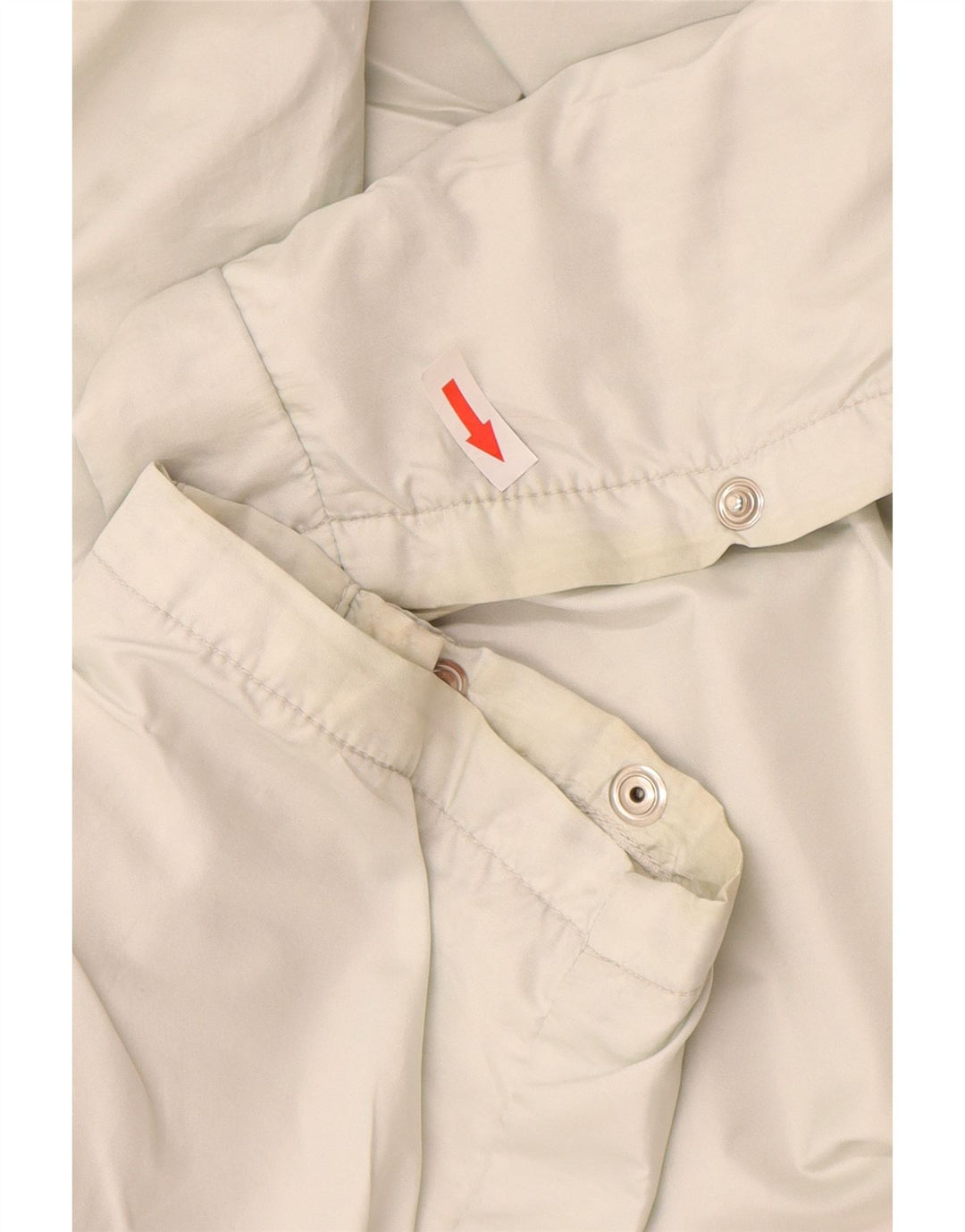 Vintage Womens Windbreaker Trousers UK 12 Medium Off White Polyester