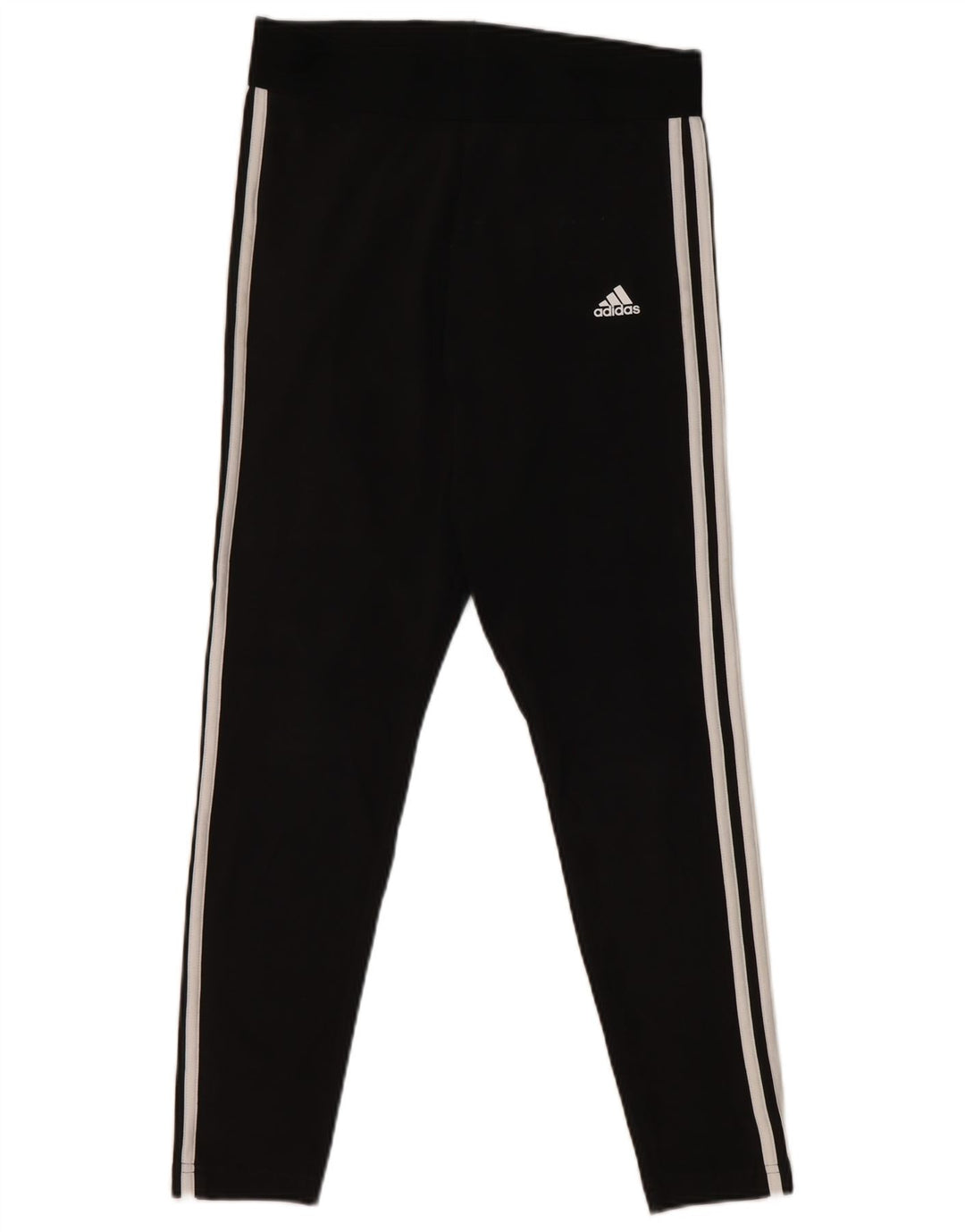 Adidas Womens Leggings UK 12/14 Medium Black Cotton