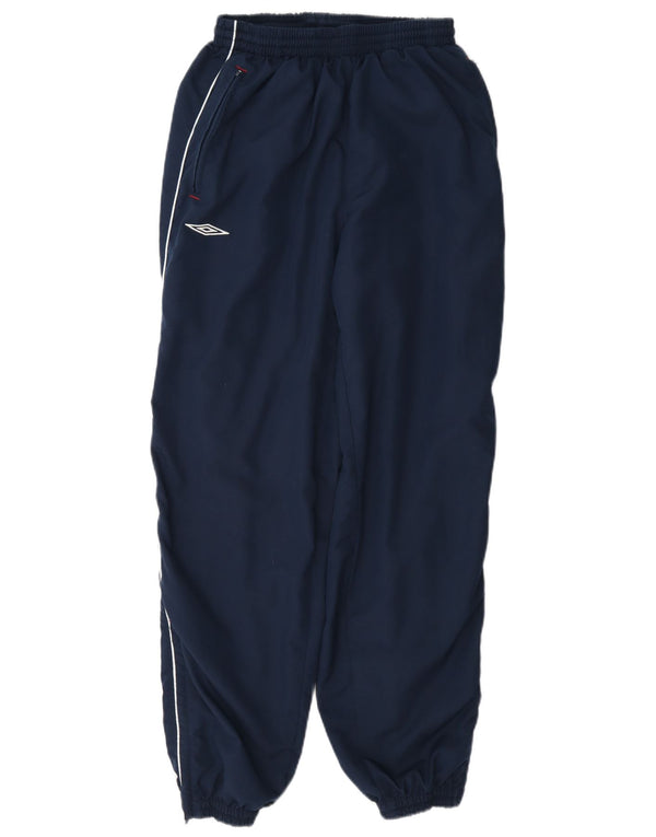 Umbro Mens Tracksuit Trousers Joggers Small Navy Blue Polyester