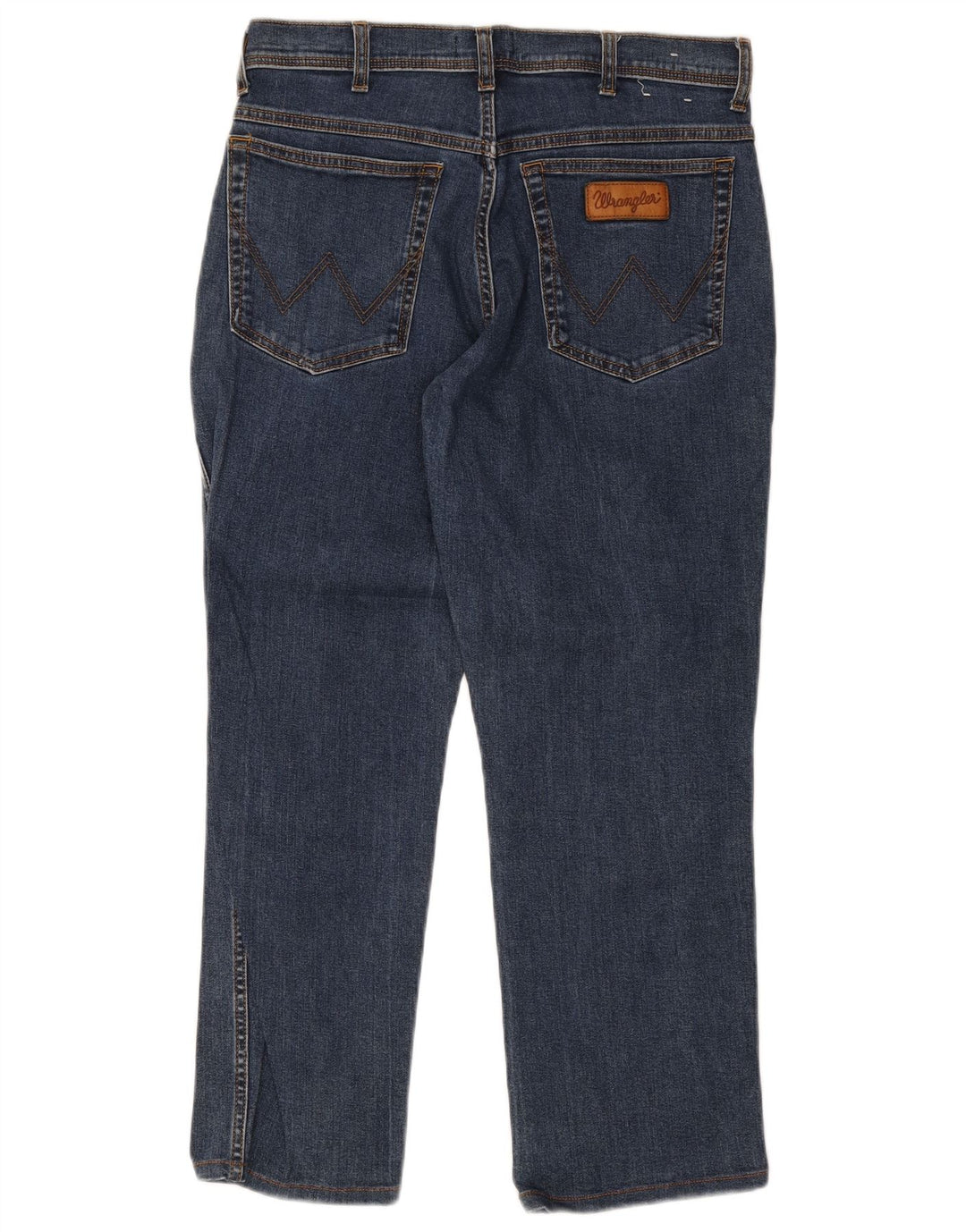 Wrangler Mens Texas Straight Jeans W34 L27 Blue Cotton