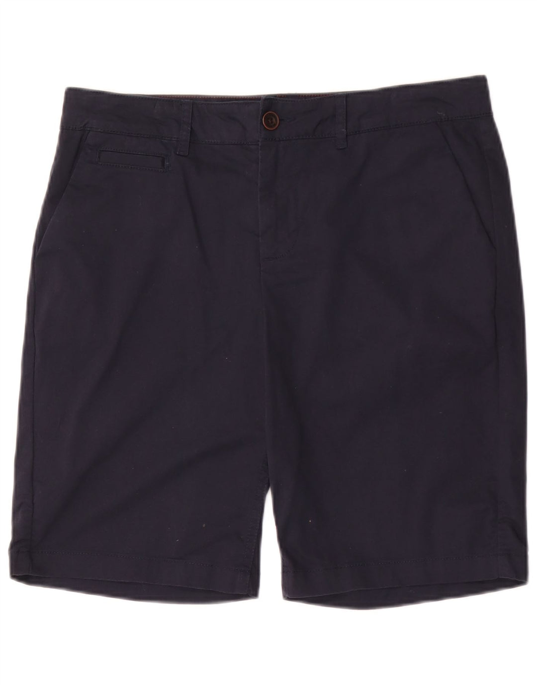 Fat Face Womens Bermuda Shorts UK 12 Medium W34  Navy Blue Cotton
