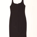 Zara Womens Sleeveless Bodycon Dress UK 14 Large Black Polyester