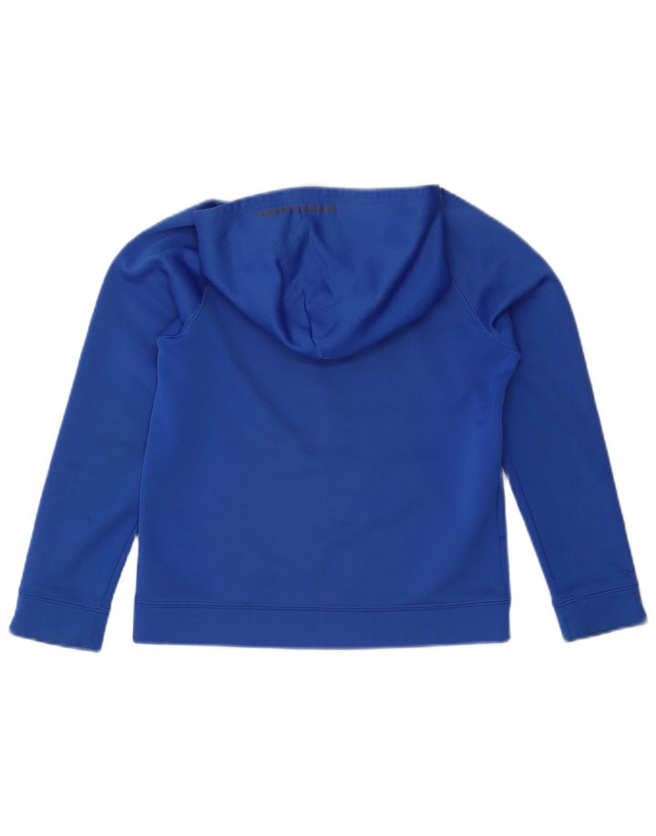 Under Armour Boys Graphic Hoodie Jumper 9-10 Years Medium Blue