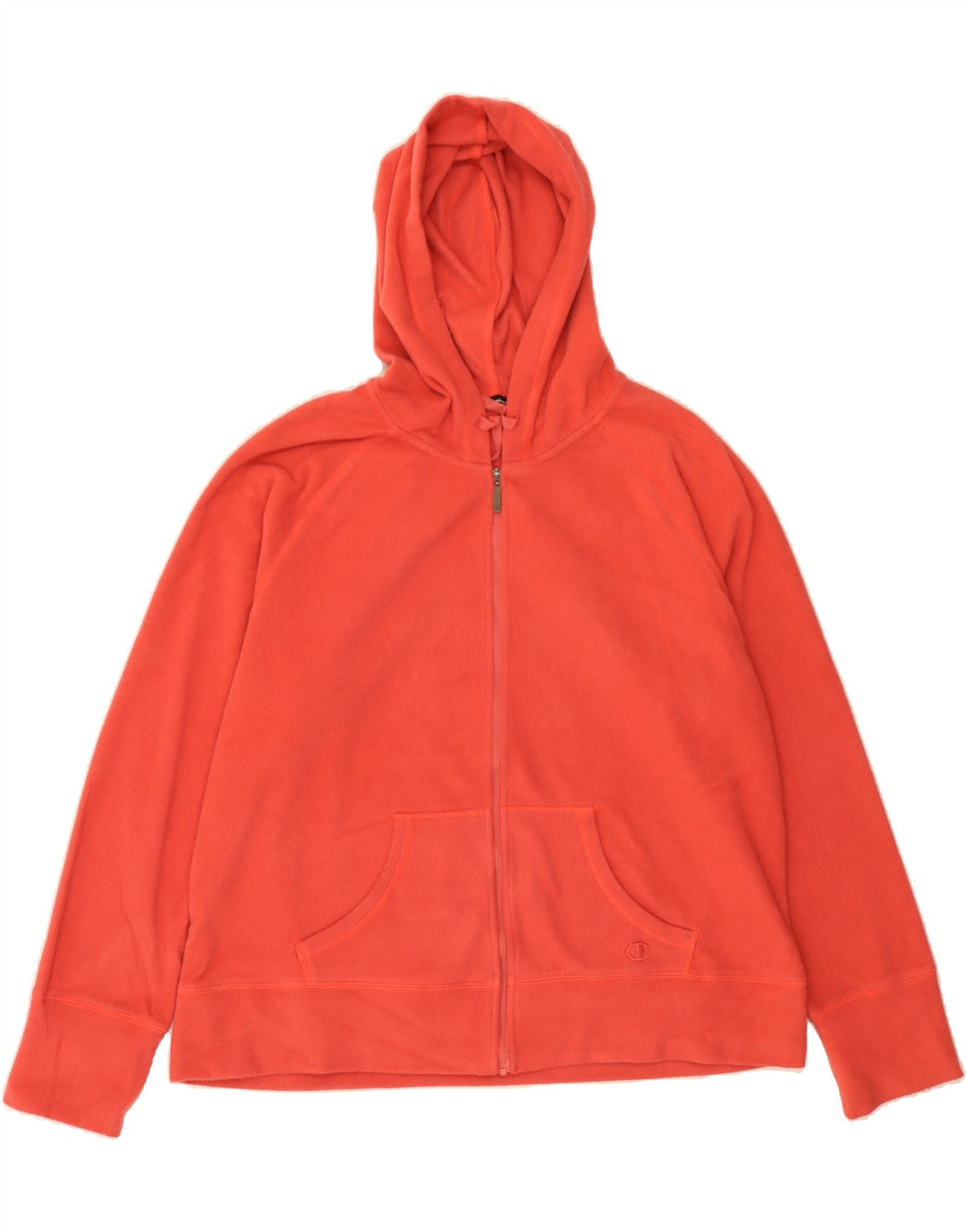 CHAMPION Womens Hooded Fleece Jacket UK 18 XL Pink Polyester Vintage Champion and Second-Hand Champion from Messina Hembry 