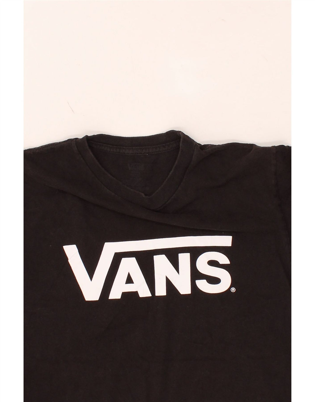 VANS Womens Graphic T-Shirt Top UK 10 Small Black Vintage Vans and Second-Hand Vans from Messina Hembry 