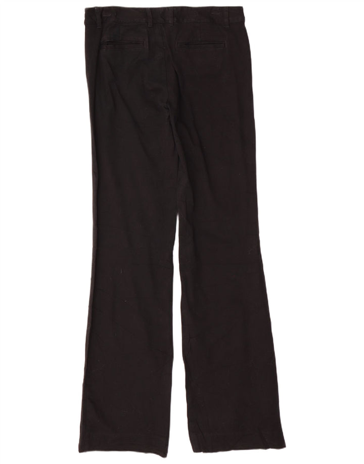 EDDIE BAUER Womens Shaw Fit Casual Trousers US 8 Medium W32 L35 Black