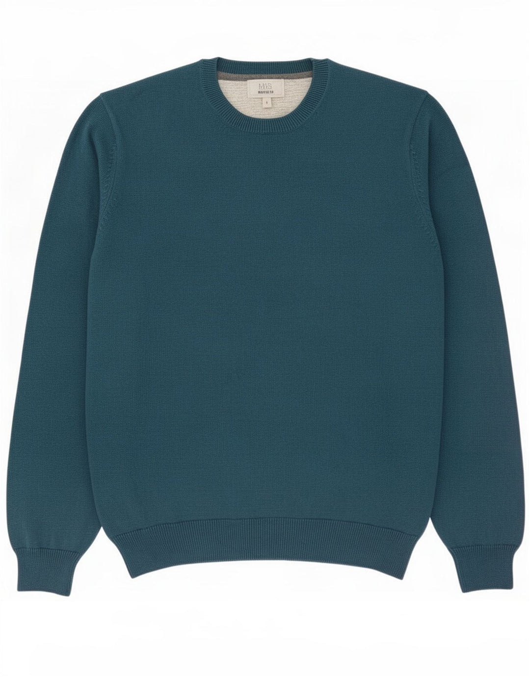 Marks & Spencer Mens Regular Fit Crew Neck Jumper Sweater Large Green