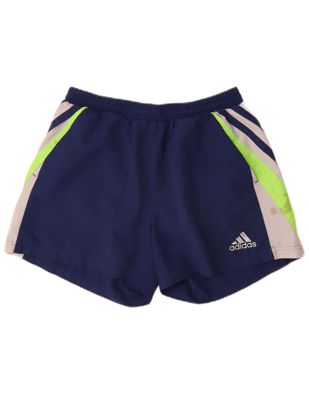 ADIDAS Mens Sport Shorts Large  Navy Blue Colourblock Polyester
