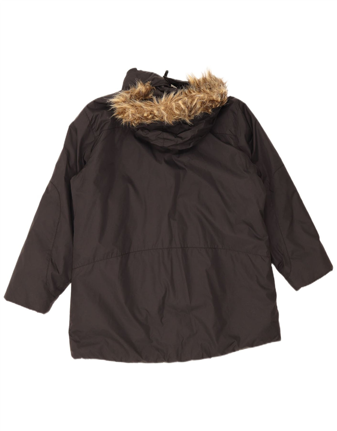 Helly Hansen Womens Hooded Parka Jacket UK 18 XL Black Polyamide