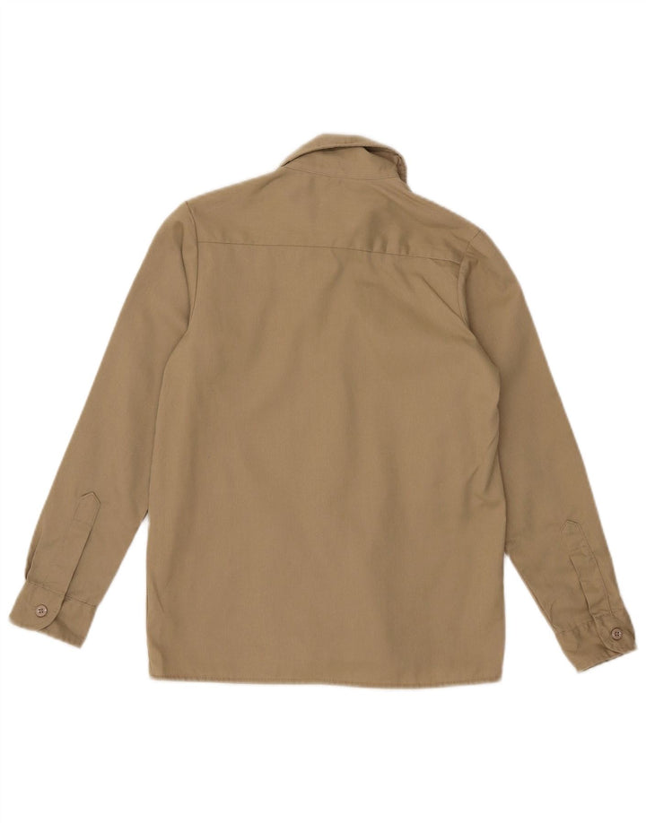 DICKIES Boys Shirt 10-11 Years Medium Khaki Polyester
