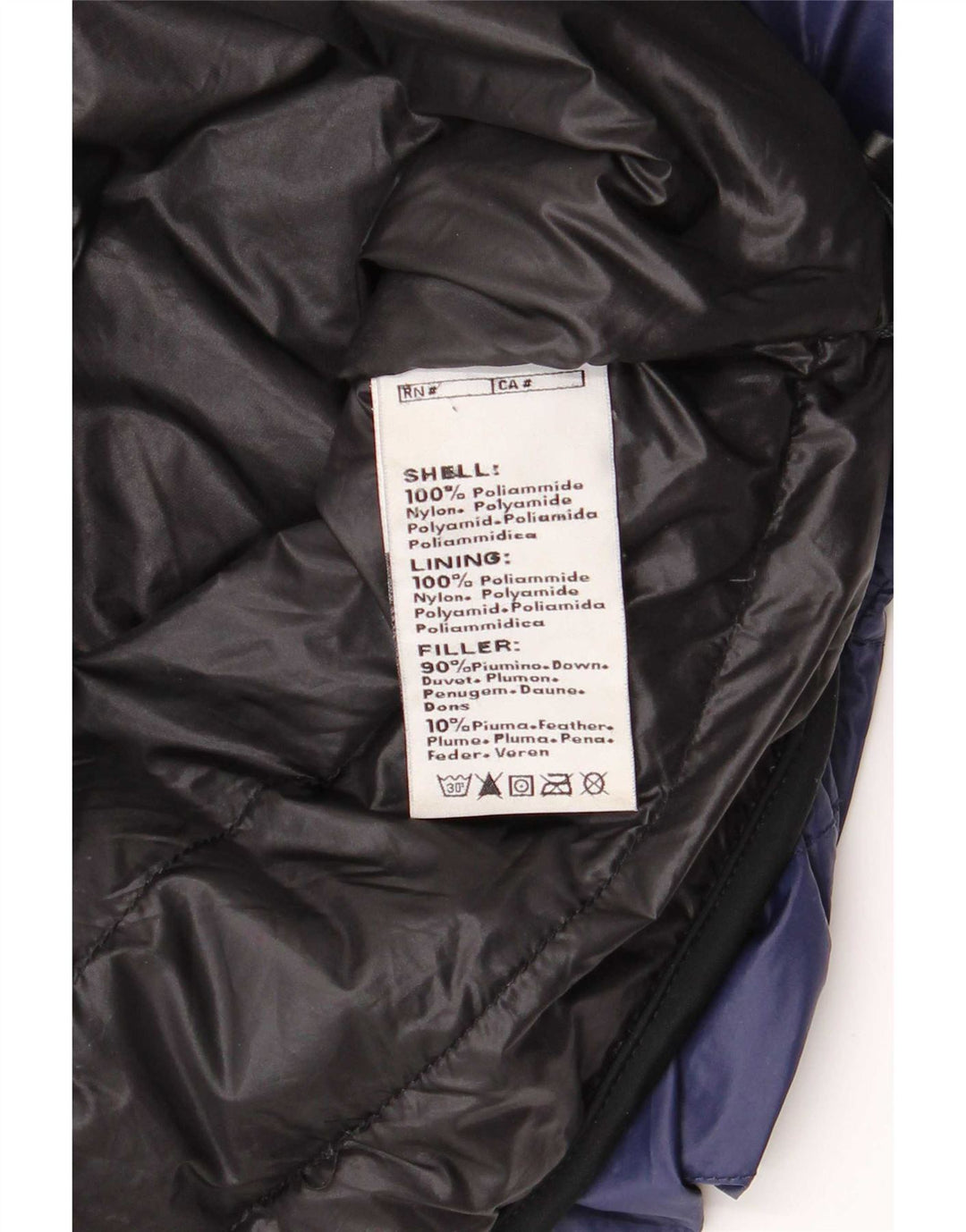 Kappa Mens Padded Jacket UK 40 Large Navy Blue Polyamide