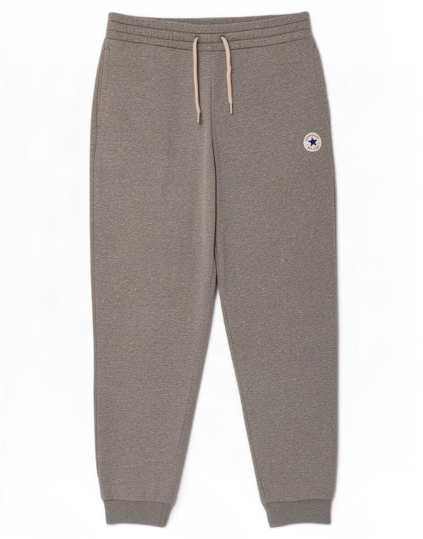 Converse Mens Tracksuit Trousers Joggers Small Grey Cotton