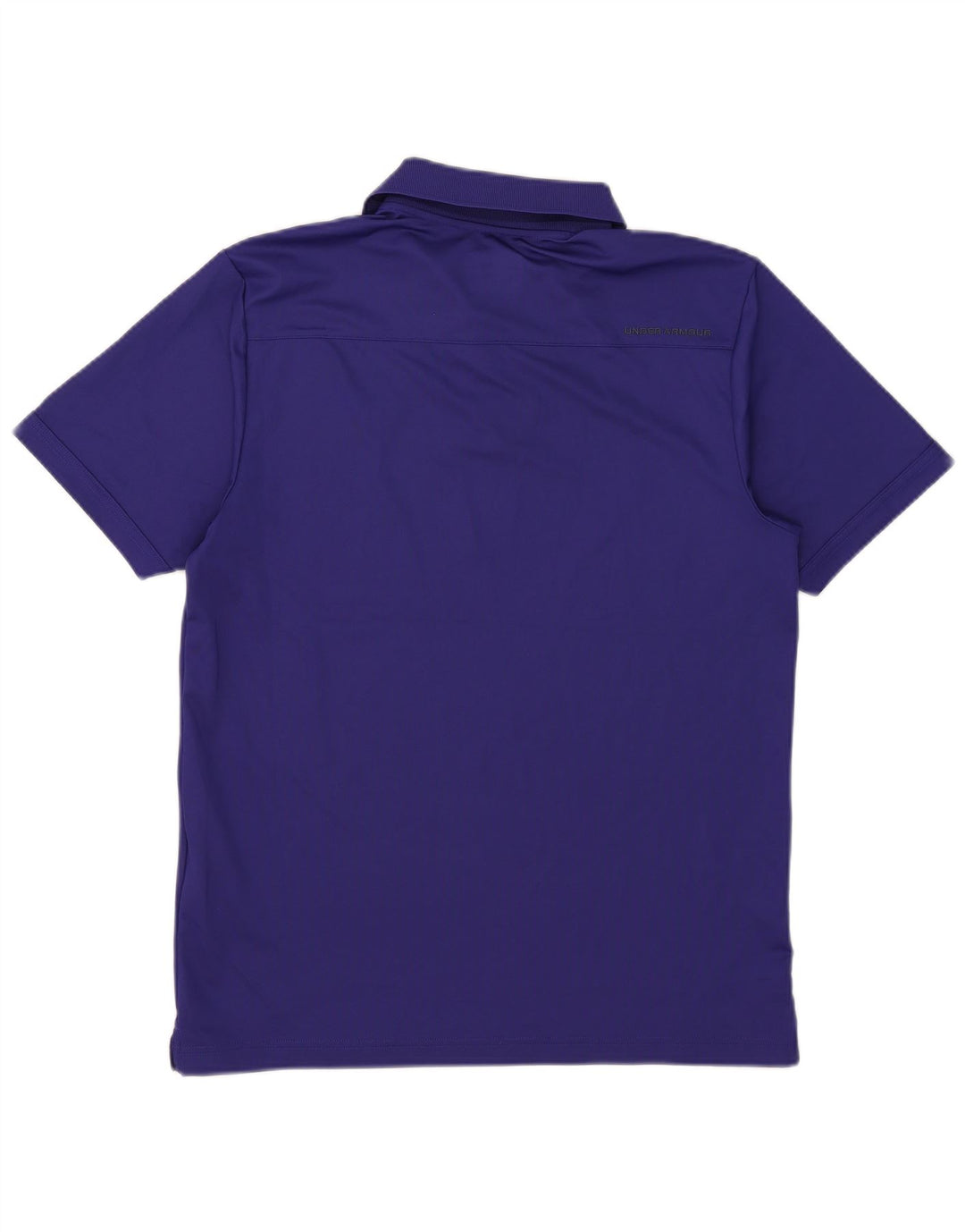 Under Armour Mens Heat Gear Polo Shirt Medium Blue Polyester