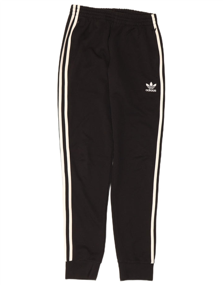 Adidas Mens Tracksuit Trousers Joggers Small Black Polyester