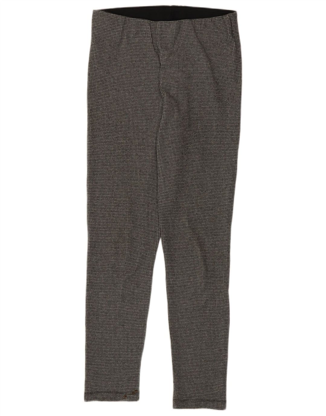 Zara Womens Slim Fit Leggings UK 14 Large  Grey Houndstooth