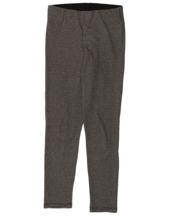 Zara Womens Slim Fit Leggings UK 14 Large  Grey Houndstooth
