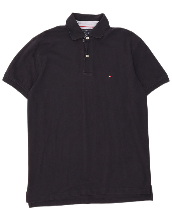 Tommy Hilfiger Mens Polo Shirt Large Navy Blue Cotton