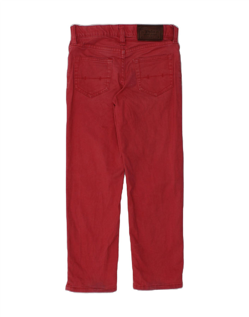 POLO RALPH LAUREN Boys Straight Casual Trousers 4-5 Years W20 L19 Red | Vintage Polo Ralph Lauren | Thrift | Second-Hand Polo Ralph Lauren | Used Clothing | Messina Hembry 