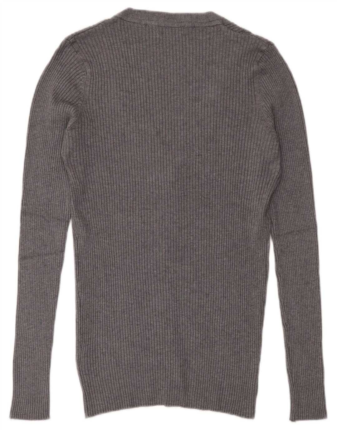 Zara Mens Cardigan Sweater Medium Grey Viscose