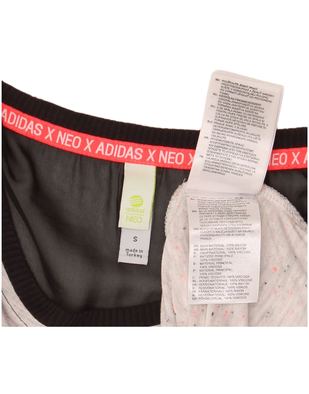 ADIDAS Womens Sleeveless T-Shirt Dress UK 10 Small Grey Colourblock Rayon