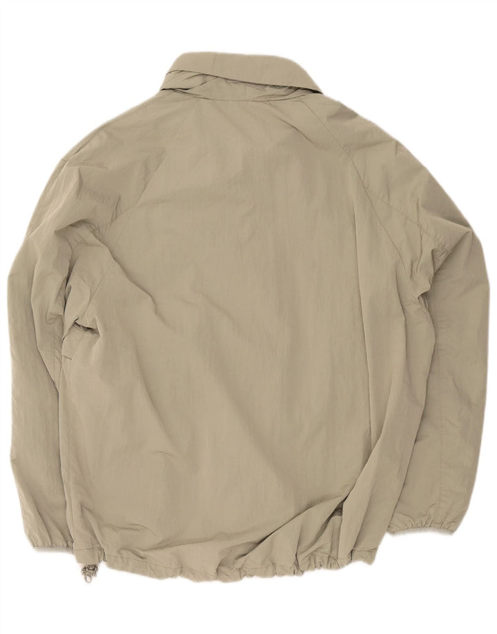 Zara Mens Loose Fit Anorak Jacket UK 36 Small Khaki Polyester
