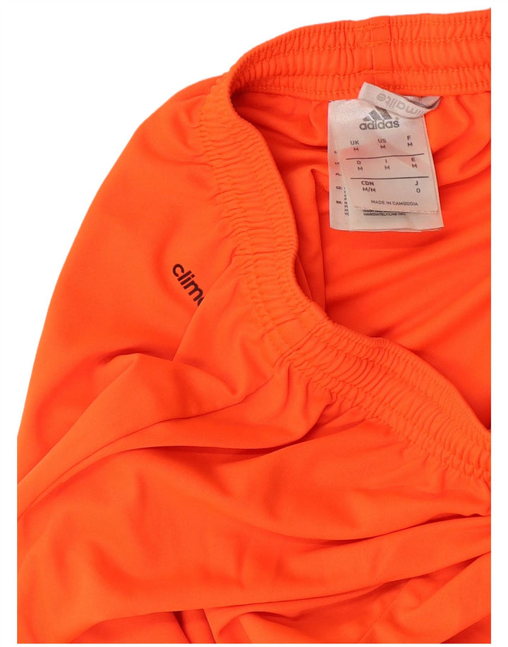 Adidas Mens Climalite Sport Shorts Medium Orange Polyester