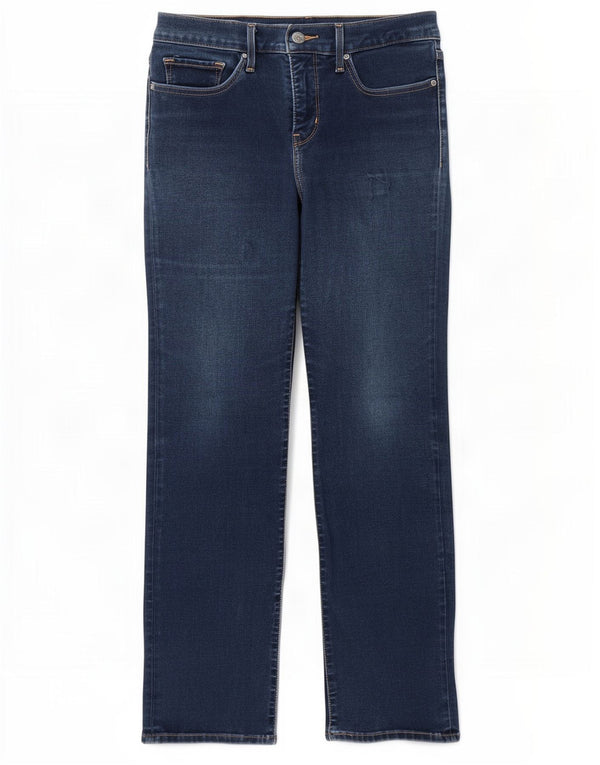 Levi's Womens Straight Jeans W28 L30 Blue Cotton