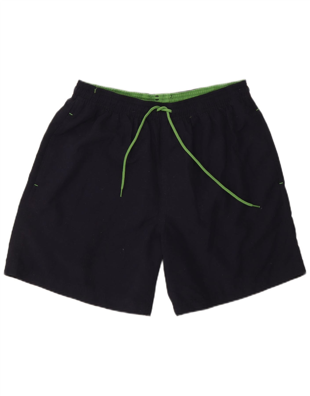 Marks & Spencer Mens Swimming Shorts Medium Navy Blue Polyester