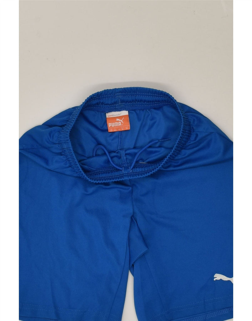 PUMA Boys Sport Shorts 9-10 Years Blue | Vintage Puma | Thrift | Second-Hand Puma | Used Clothing | Messina Hembry 