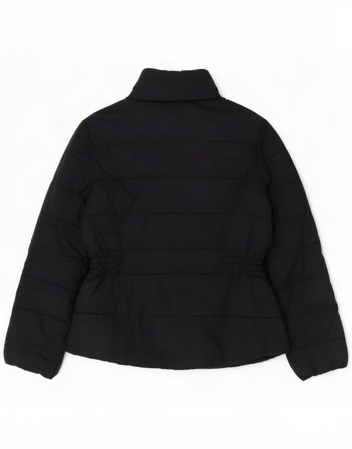 Marks & Spencer Womens Padded Jacket UK 12 Medium Navy Blue Polyester