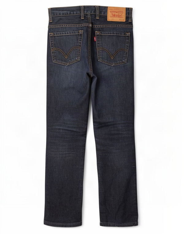 Levi's Womens 610 Straight Jeans W32 L28 Navy Blue Cotton