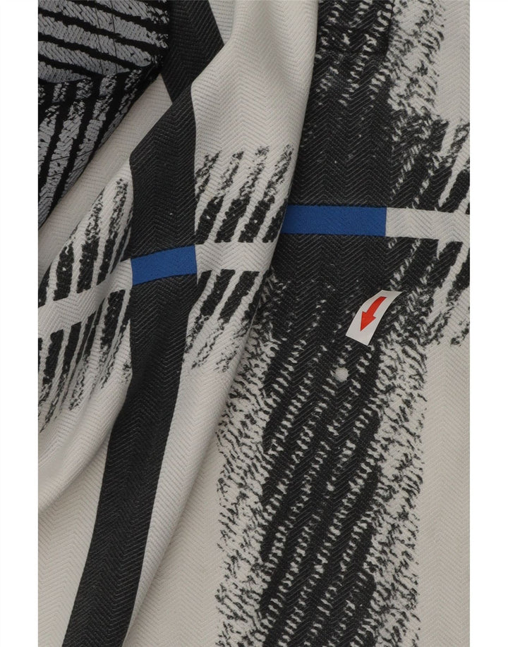 Lotto Mens Polo Shirt Medium White Colourblock Polyester