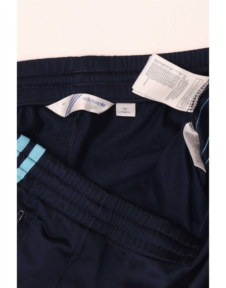 Adidas Womens Tracksuit Trousers EU 40 Medium Navy Blue Polyester