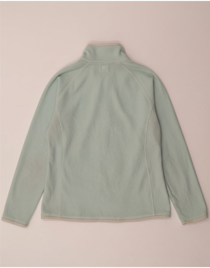 MOUNTAIN WAREHOUSE Womens Zip Neck Fleece Jumper UK 12 Medium Green