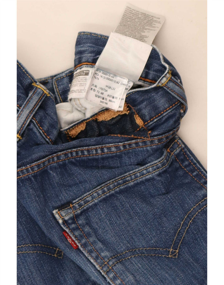 Levi's Mens Straight Jeans W28 L32 Blue Cotton