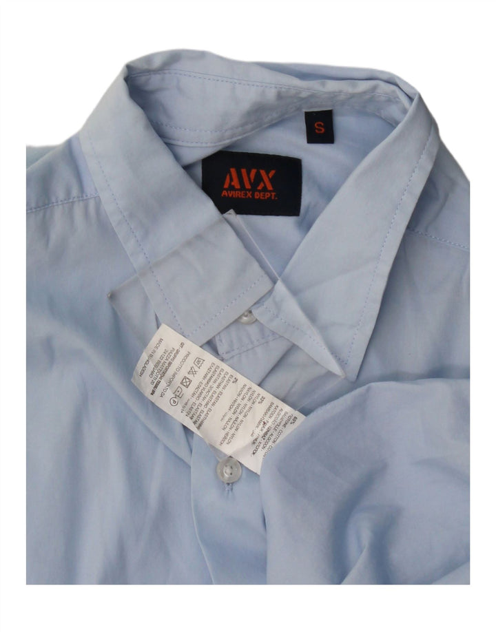 Avirex Mens Shirt Small Blue Cotton