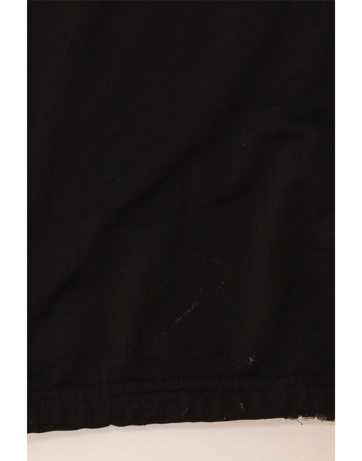 Adidas Boys Tracksuit Top Jacket 13-14 Years Black Colourblock Polyester