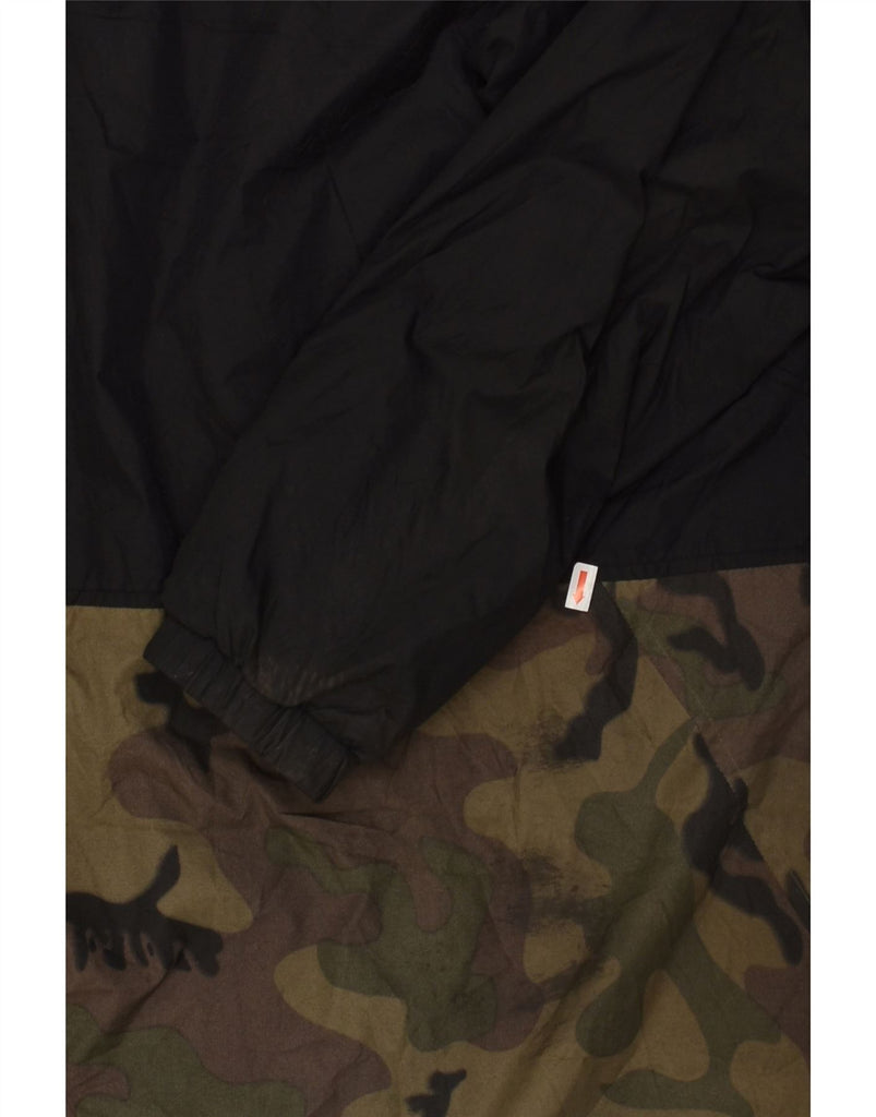 VOLCOM Mens Hooded Rain Jacket UK 40 Large Black Camouflage | Vintage Volcom | Thrift | Second-Hand Volcom | Used Clothing | Messina Hembry 