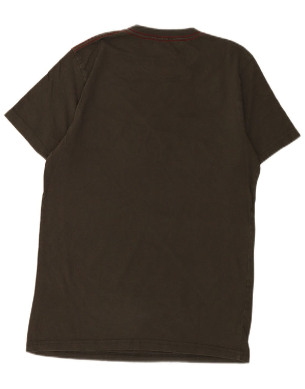 Hard Rock Cafe Mens Florence Graphic T-Shirt Top Small Khaki Cotton