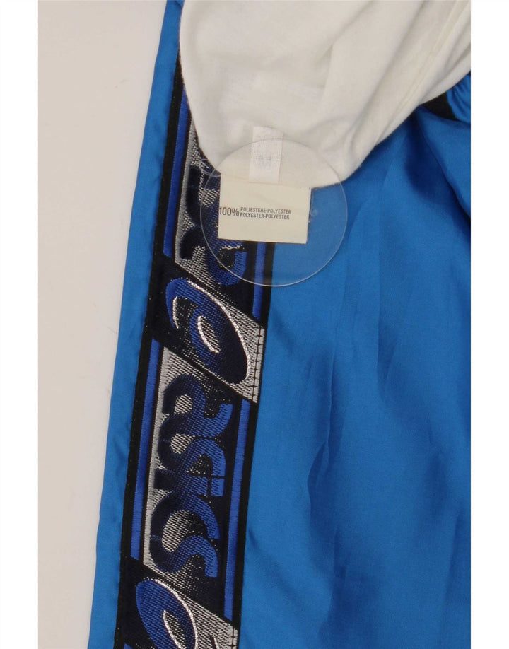 Asics Mens Graphic Tracksuit Trousers Medium Blue Colourblock Polyester
