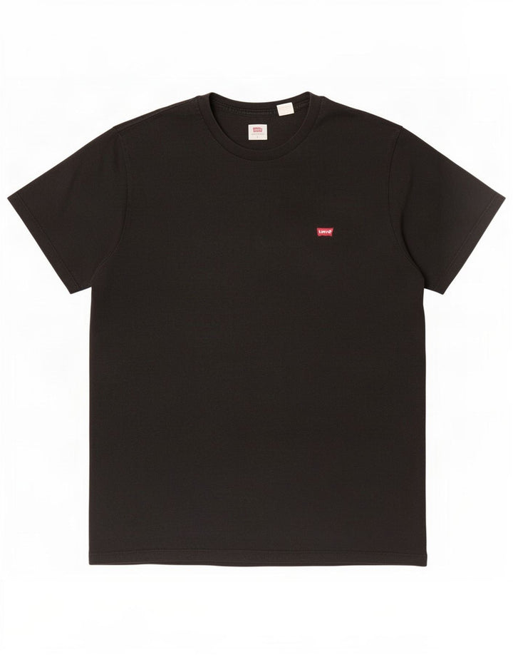 Levi's Mens T-Shirt Top Large Black Cotton