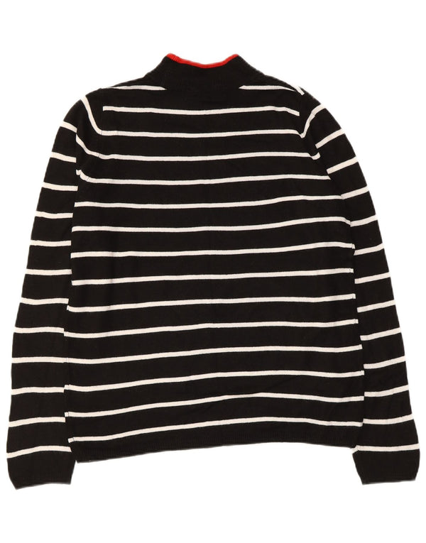 MARKS & SPENCER Womens Turtle Neck Jumper Sweater UK 10 Small Black