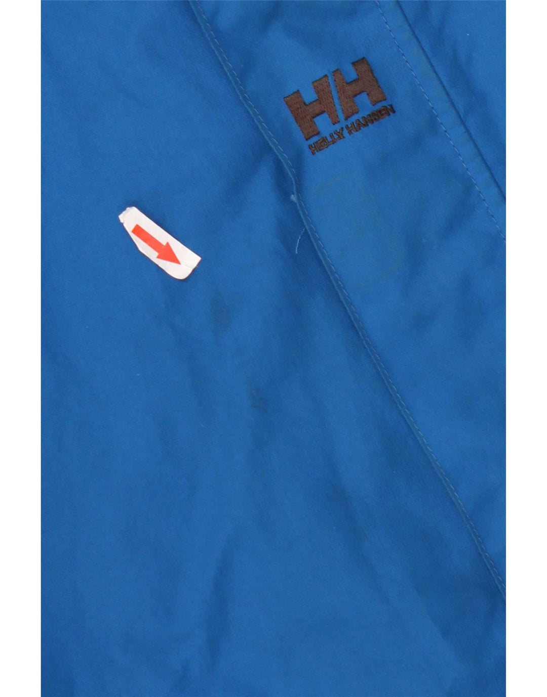 Helly Hansen Boys Graphic Hooded Rain Jacket 13-14 Years Blue Polyester